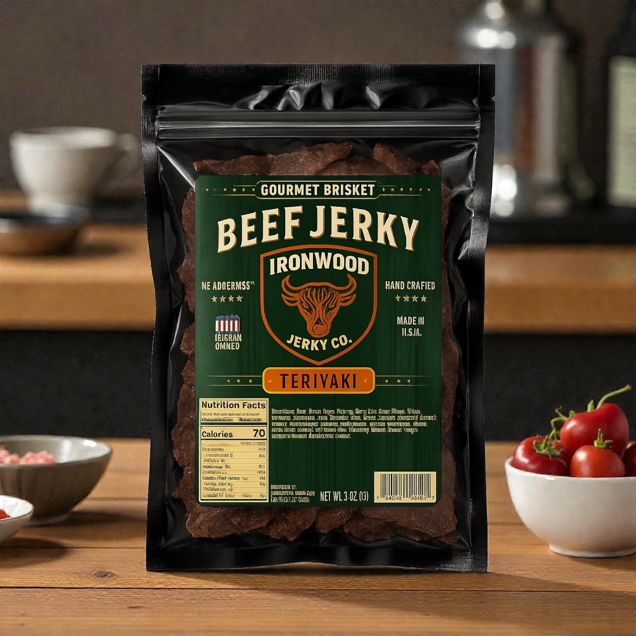 Teriyaki Brisket Beef Jerky