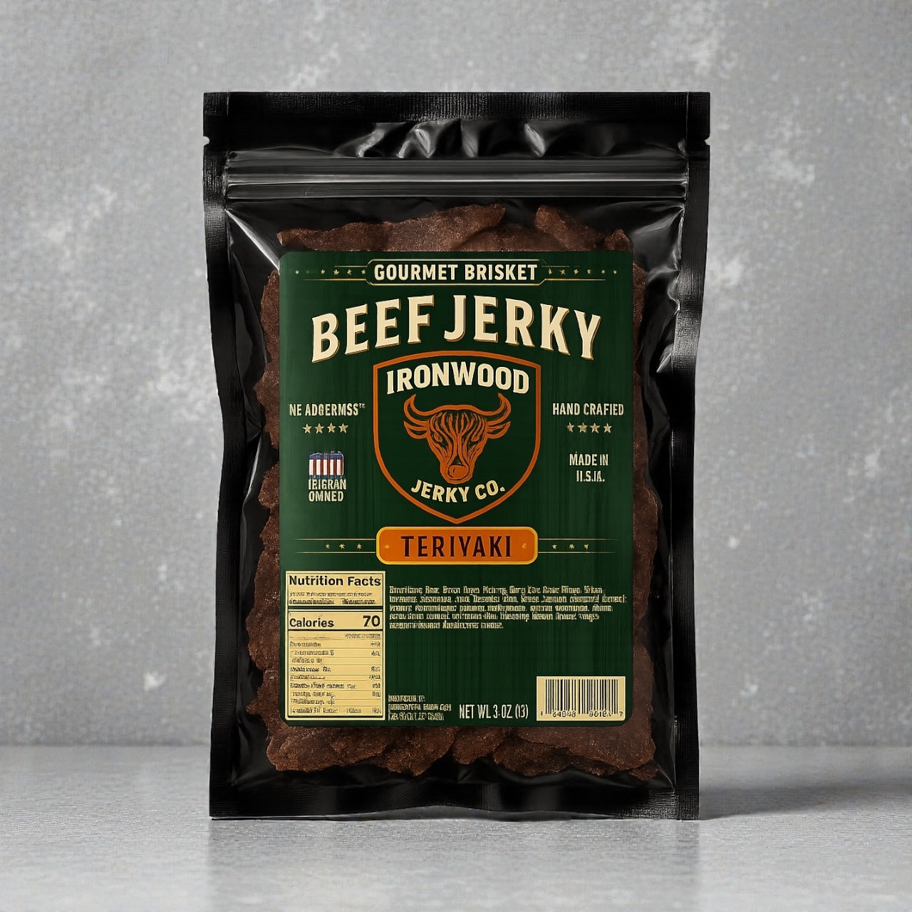 Teriyaki Brisket Beef Jerky