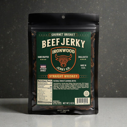 Straight Whiskey Brisket Beef Jerky