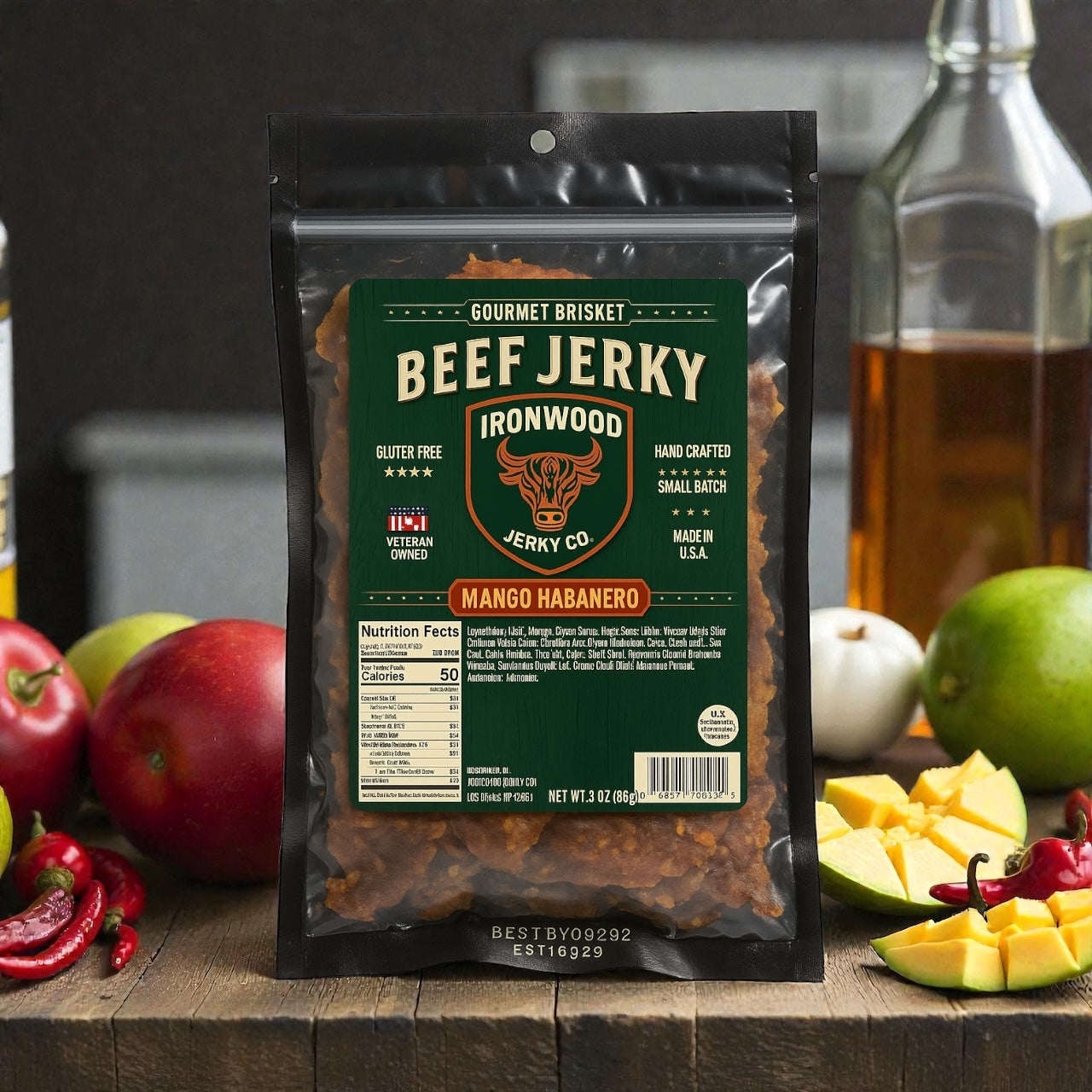 Mango Habanero Brisket Beef Jerky