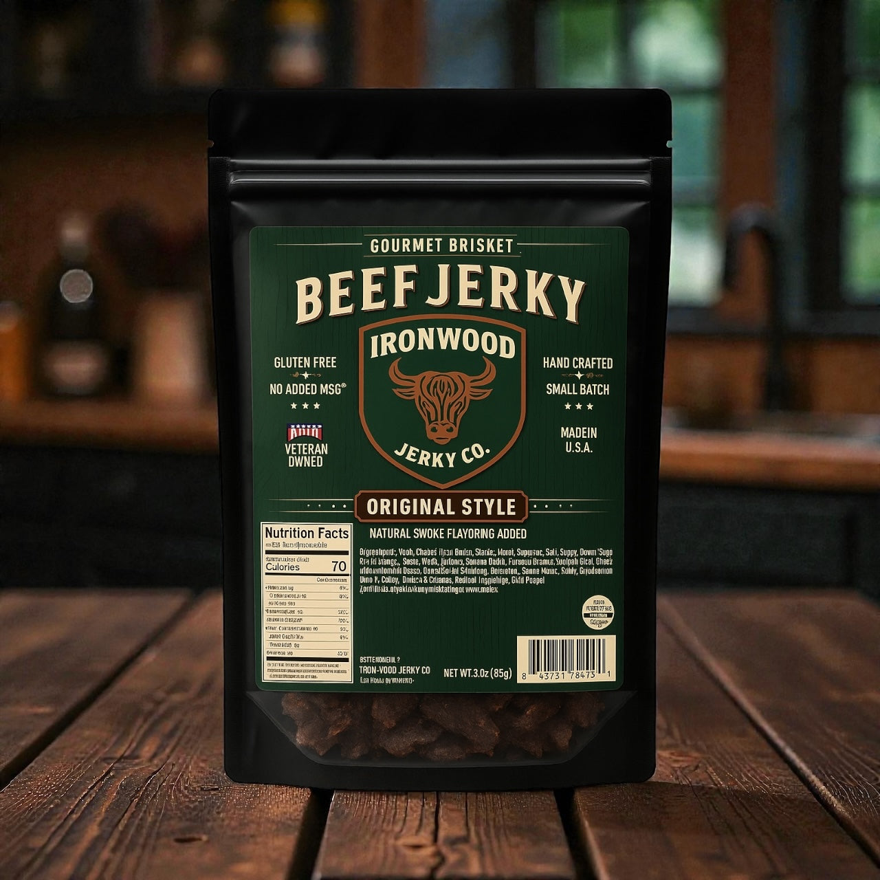 Original Flavor Brisket Beef Jerky (GLUTEN FREE)
