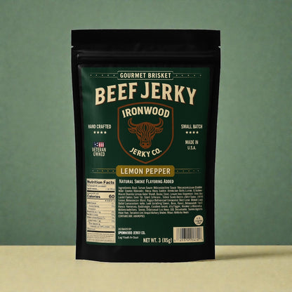 Lemon Pepper Brisket Beef Jerky