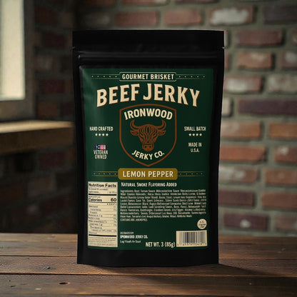 Lemon Pepper Brisket Beef Jerky