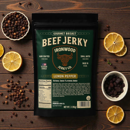 Lemon Pepper Brisket Beef Jerky