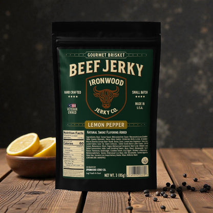 Lemon Pepper Brisket Beef Jerky