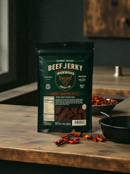 Smoky Sriracha Brisket Beef Jerky