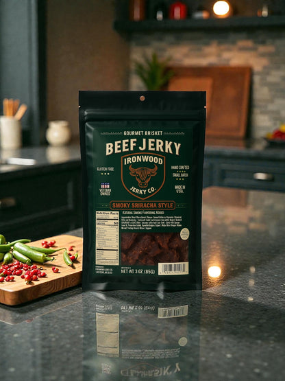 Smoky Sriracha Brisket Beef Jerky