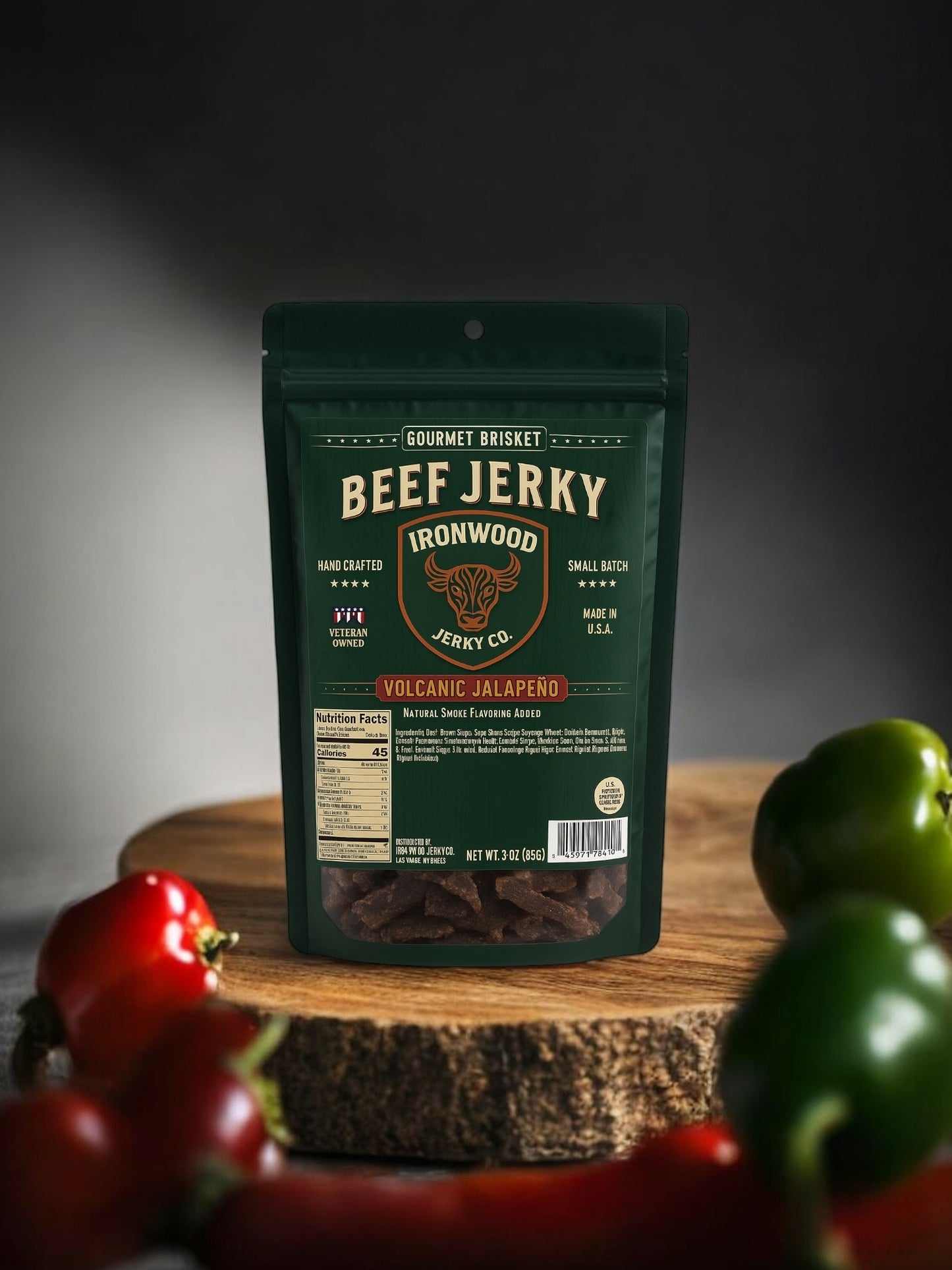 Volcanic Jalapeno Brisket Beef Jerky