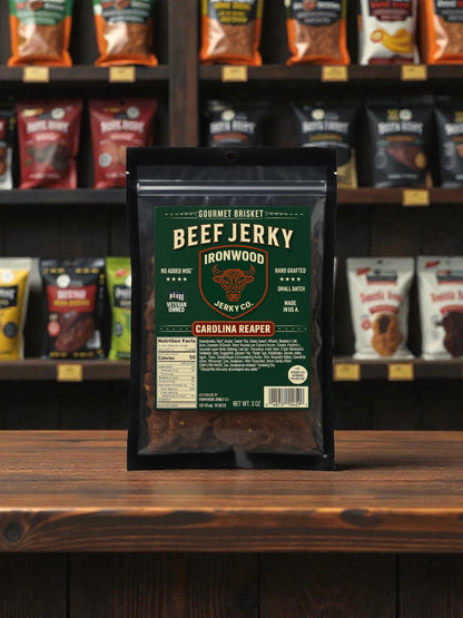 Carolina Reaper (Extremely Hot) Brisket Beef Jerky