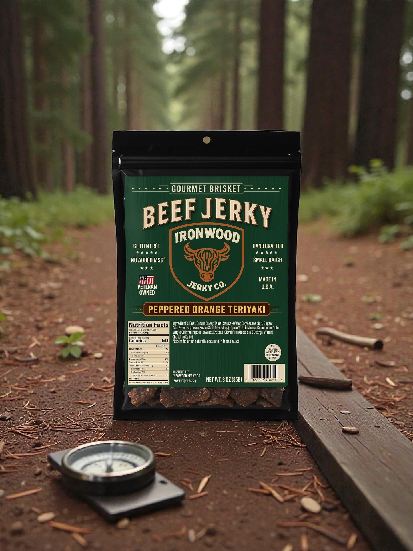 Peppered Orange Teriyaki Beef Jerky