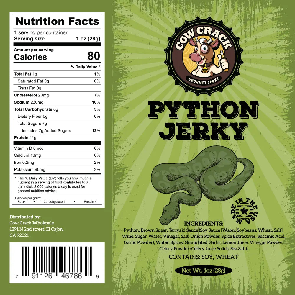Python Snake Jerky
