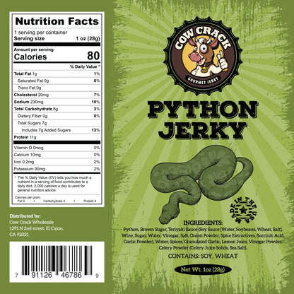 Python Snake Jerky