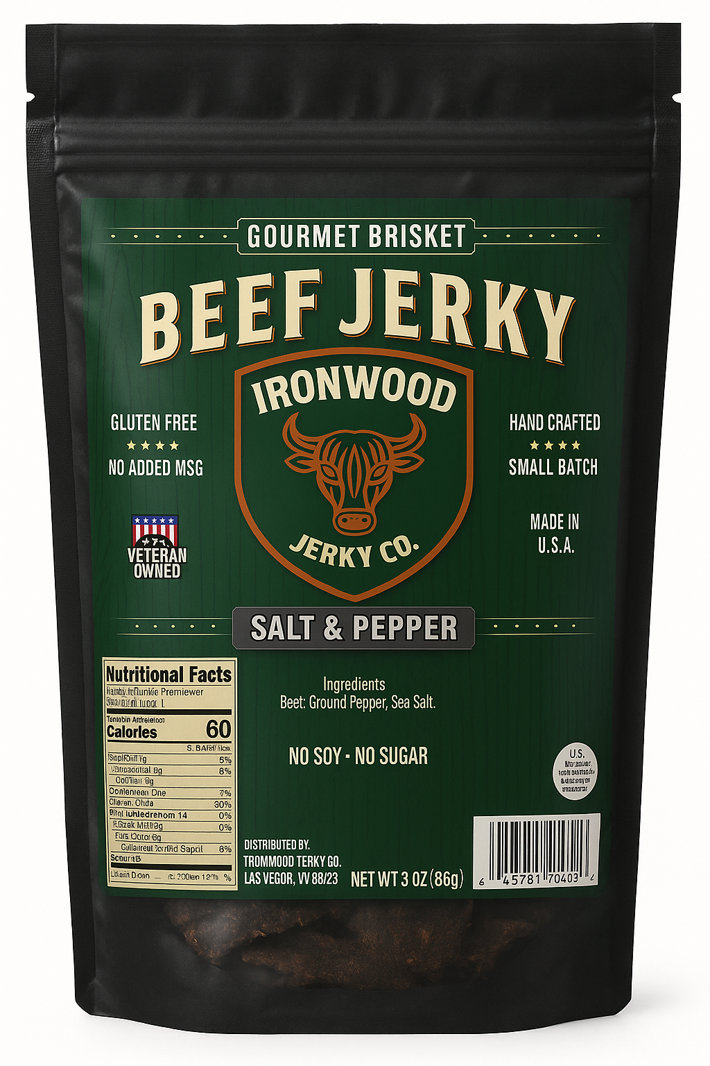 Original Flavor Brisket Beef Jerky (GLUTEN FREE)