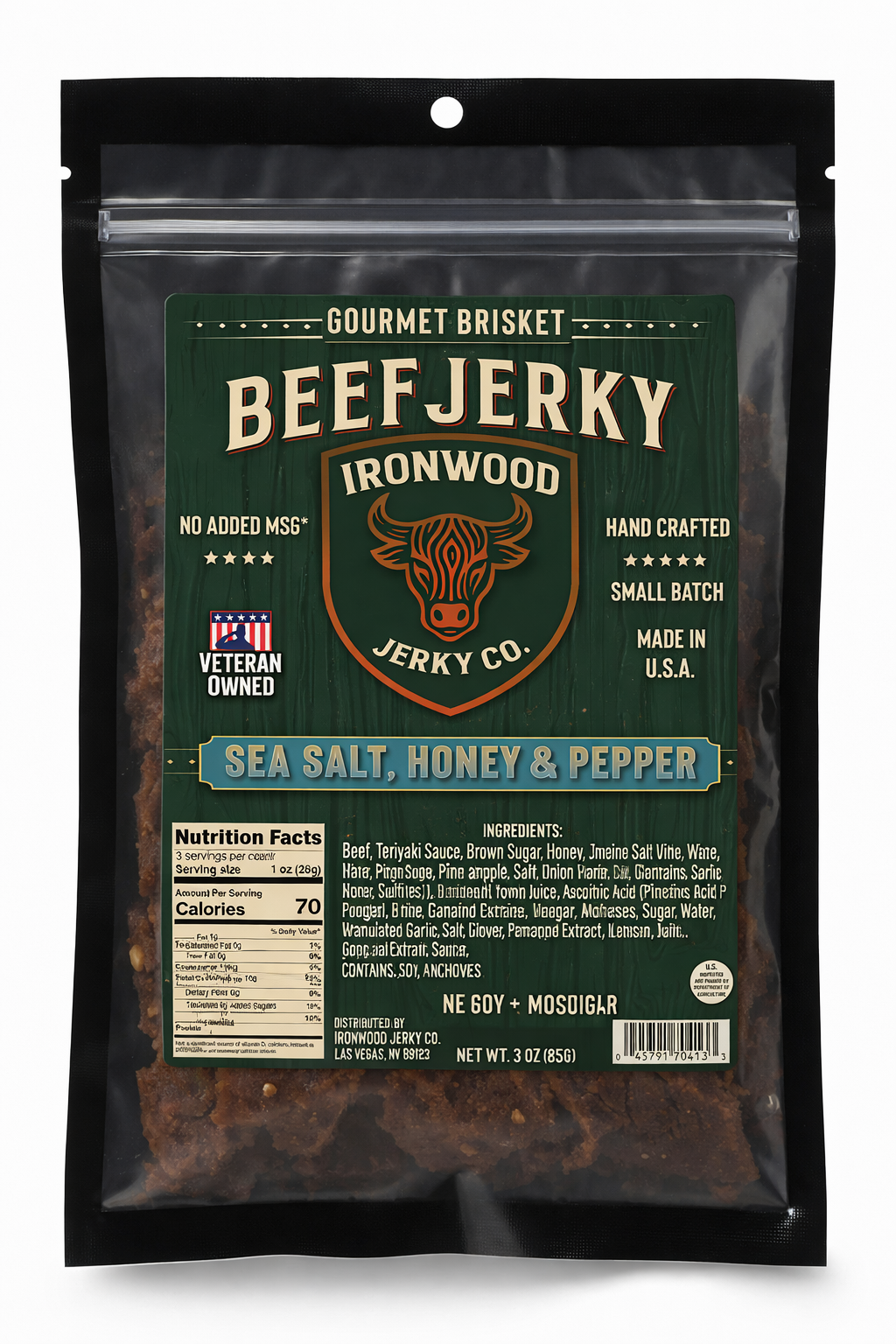 The Ironwood Core 5-Pack (Best-Seller Jerky Bundle)