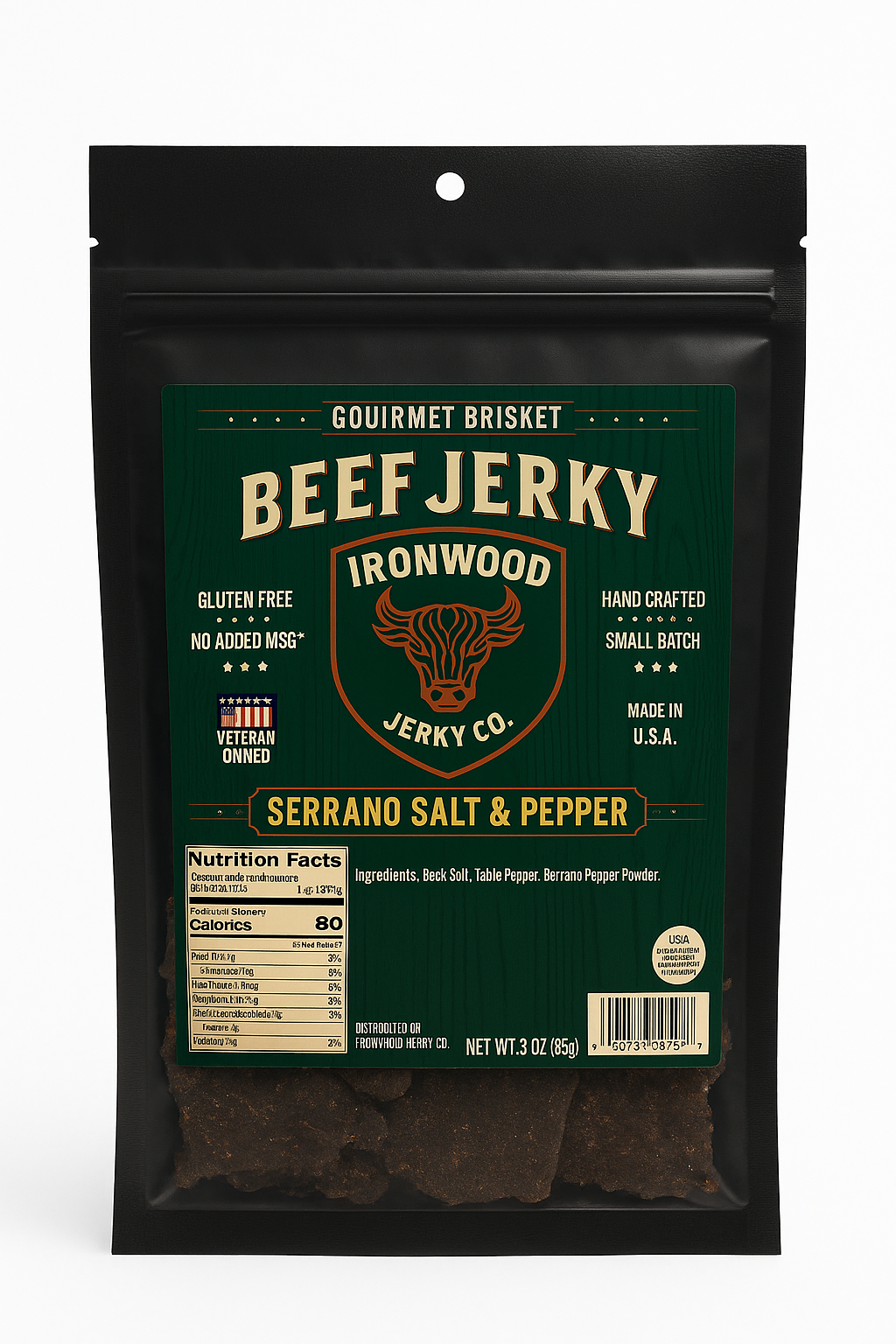 Original Flavor Brisket Beef Jerky (GLUTEN FREE)