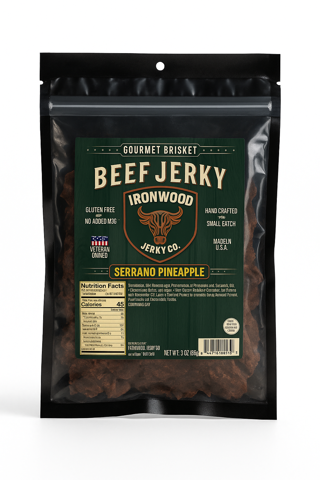 Serrano Pineapple Beef Jerky