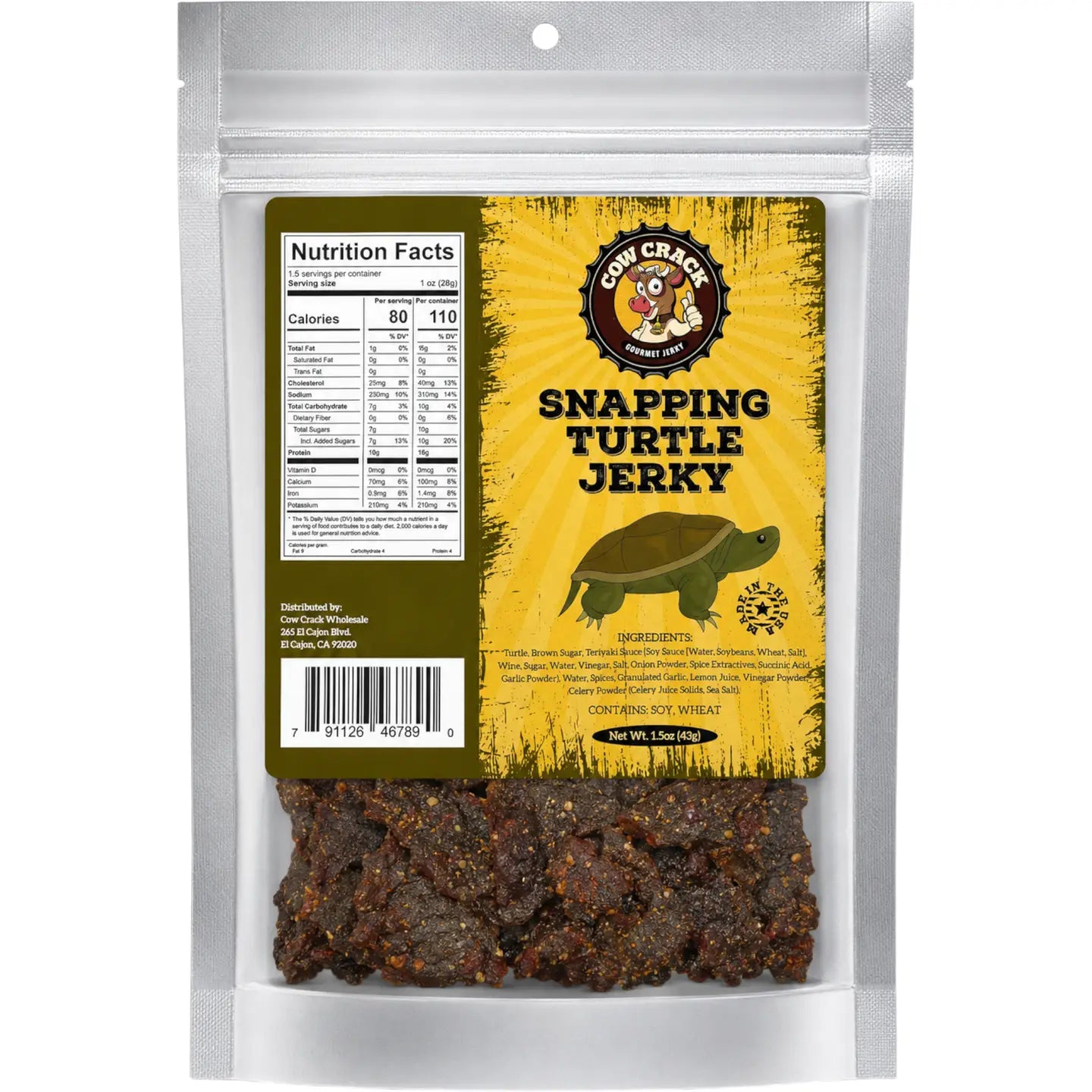 Snapping Turtle Jerky - Cow