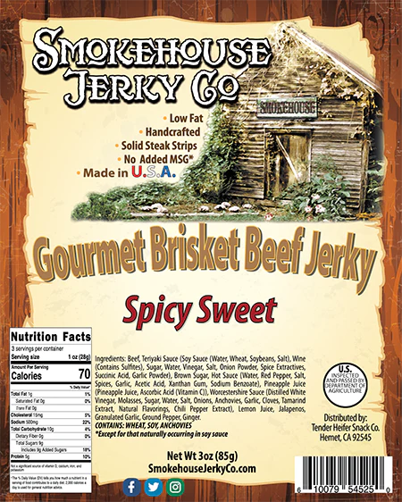 Spicy Sweet Brisket Beef Jerky