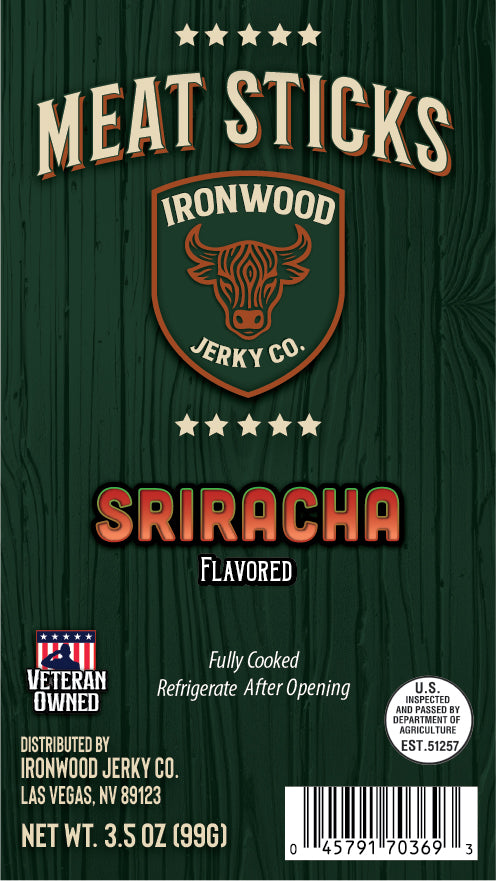Sriracha Flavored Meat Snack Sticks 3.5 oz