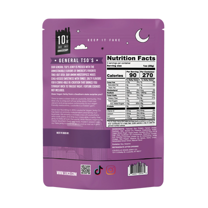 Vegan & Plant Based General Tso's Jerky