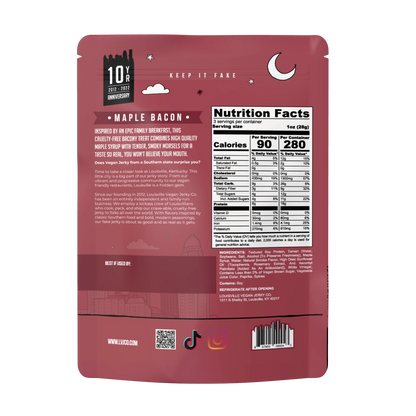 Vegan & Plant Based Maple Bacon Jerky