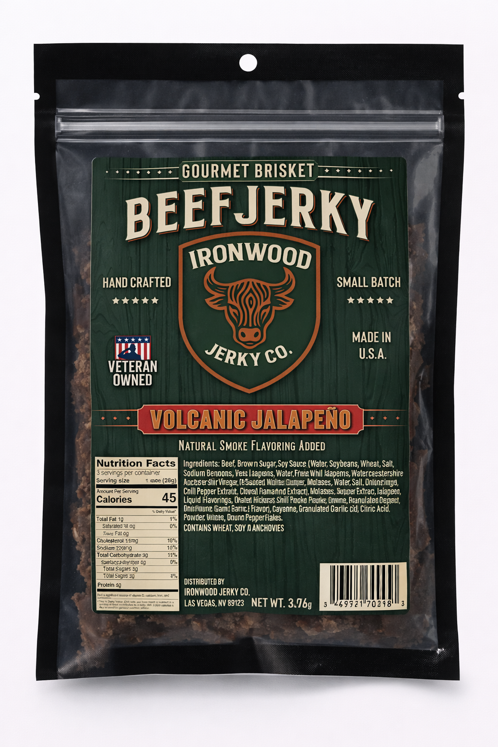 The Pepperhead 3-Pack (Savory Jerky Bundle)