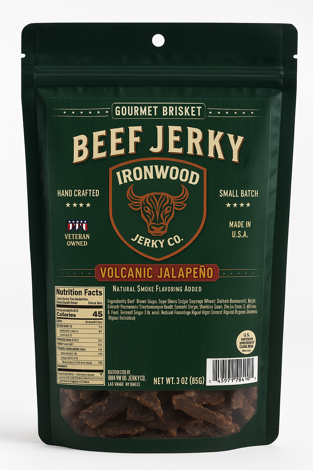 Volcanic Jalapeno Brisket Beef Jerky