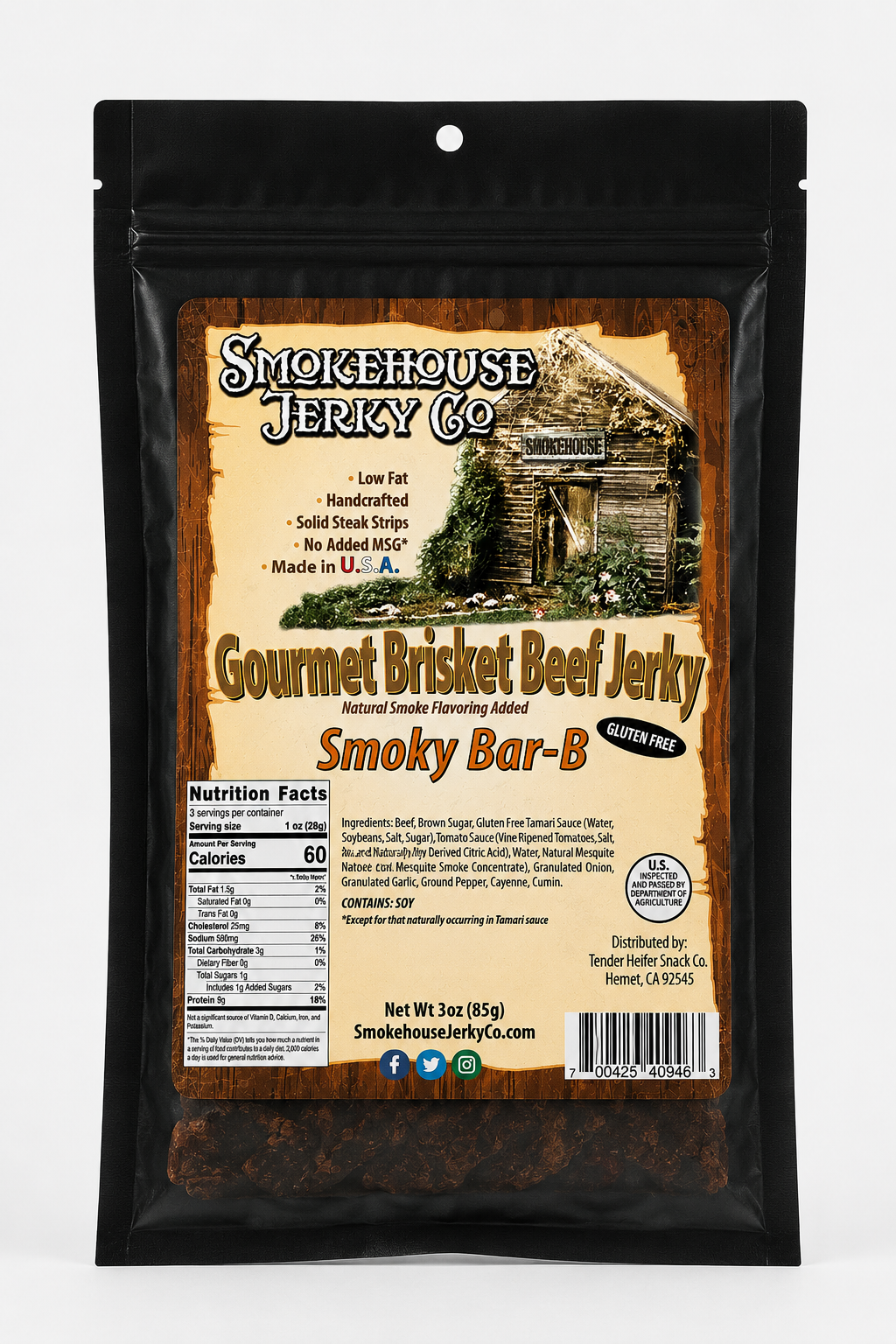 Smoky Bar - B - Que Jerky - Smokehouse