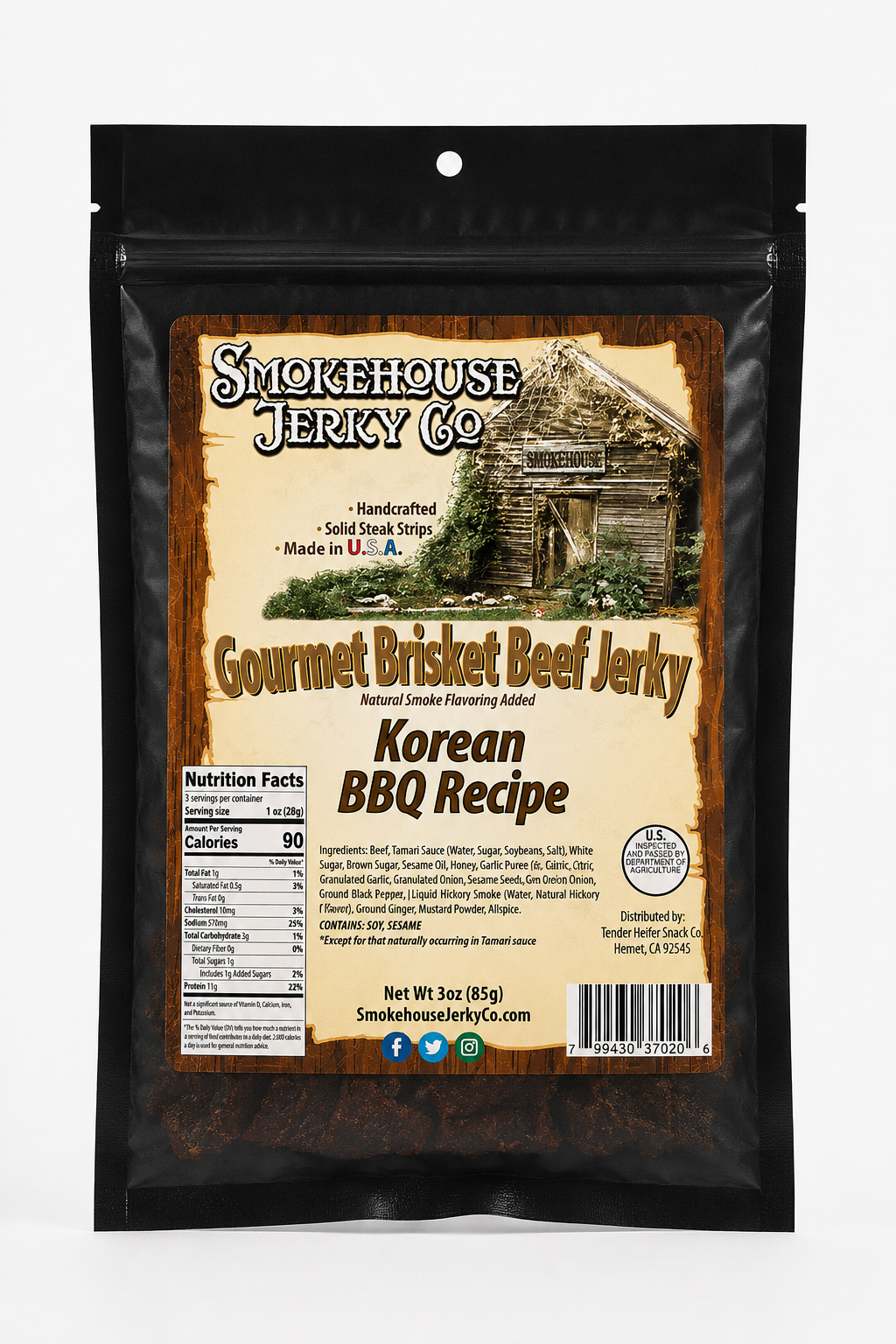 Korean BBQ Recipe Jerky - Smokehouse
