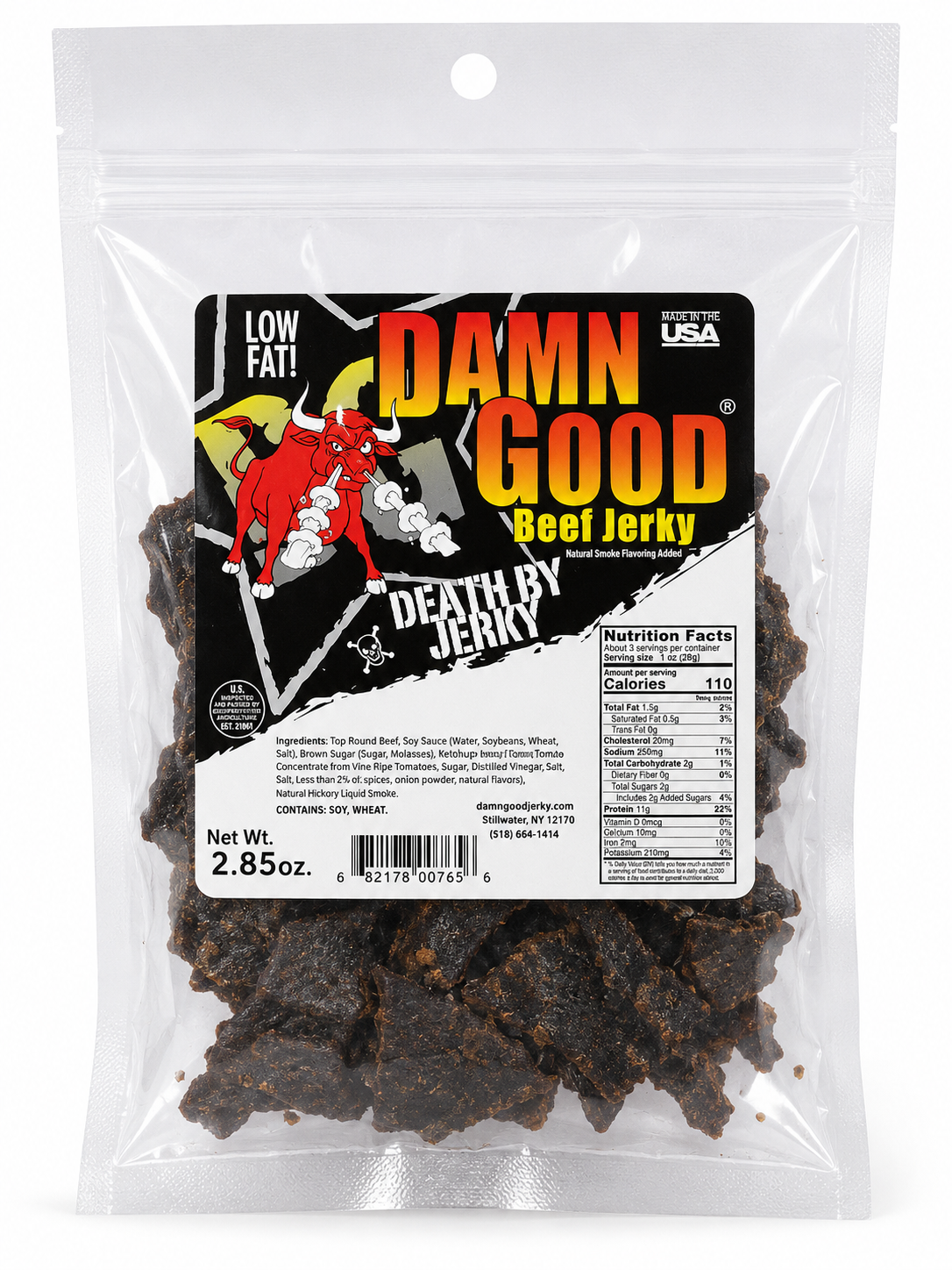 Death By Jerky (Extremely Hot) Beef Jerky - Damn Good