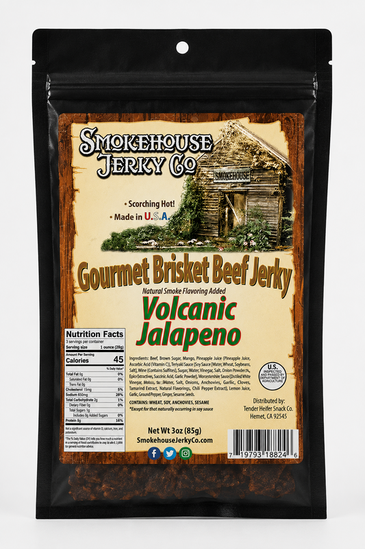 Volcanic Jalapeno Jerky - Smokehouse