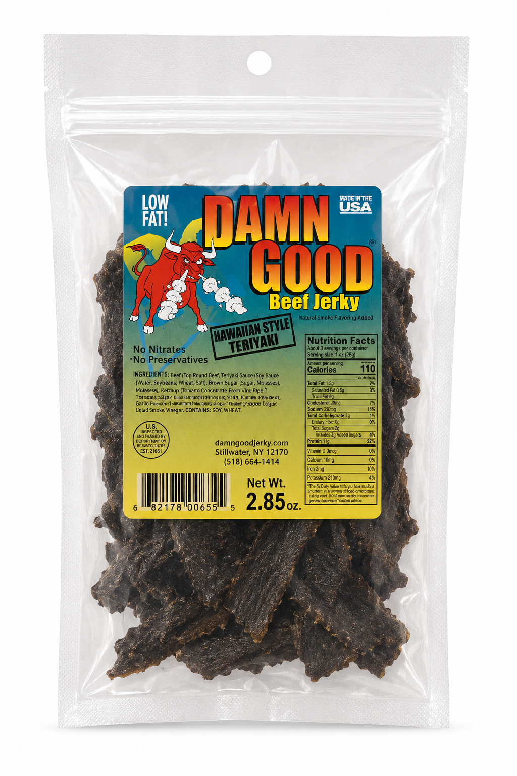 Hawaiian Teriyaki Beef Jerky - Damn Good