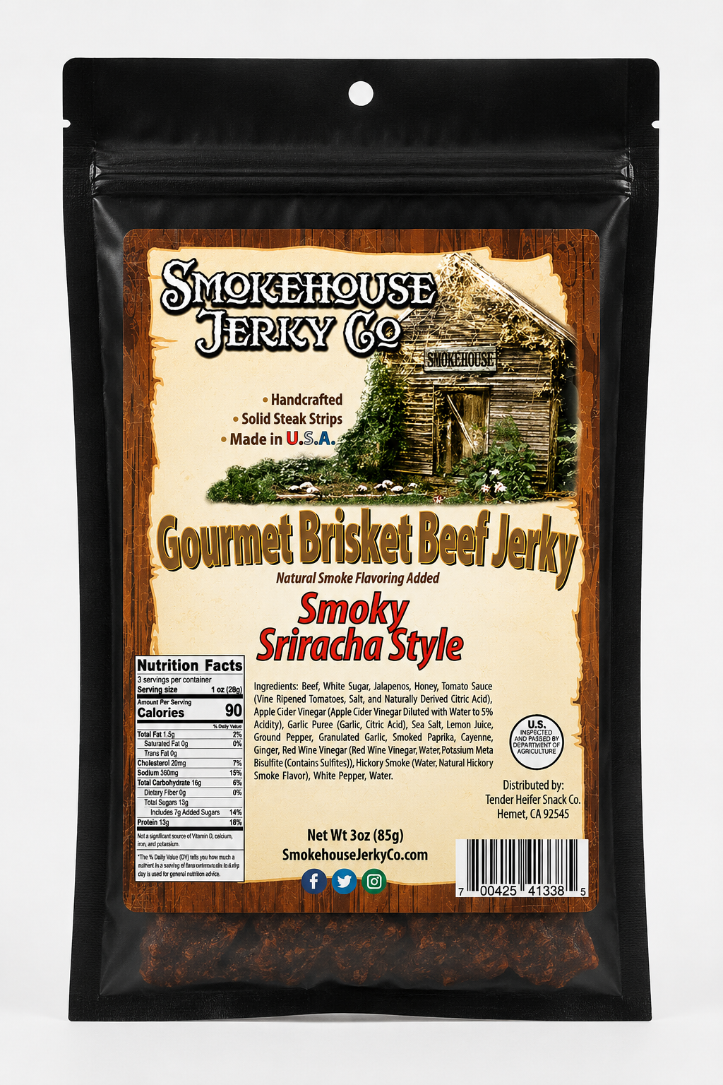 Smoky Sriracha Jerky - Smokehouse