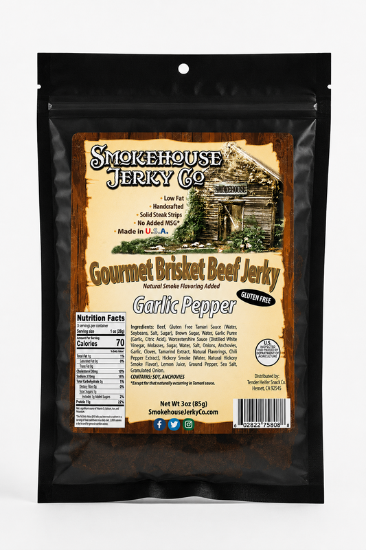 Garlic Pepper Jerky - Smokehouse